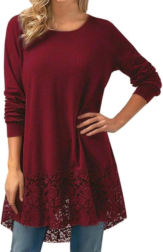🔥HOT SALE-Autumn-Style Lace Hooded T-Shirt with Long Sleeves in Plus Size