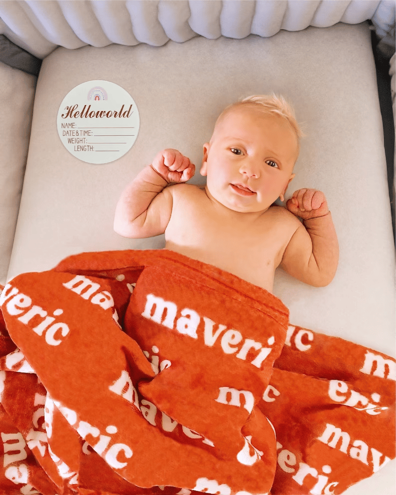 Personalized Super Soft Name Family Blanket