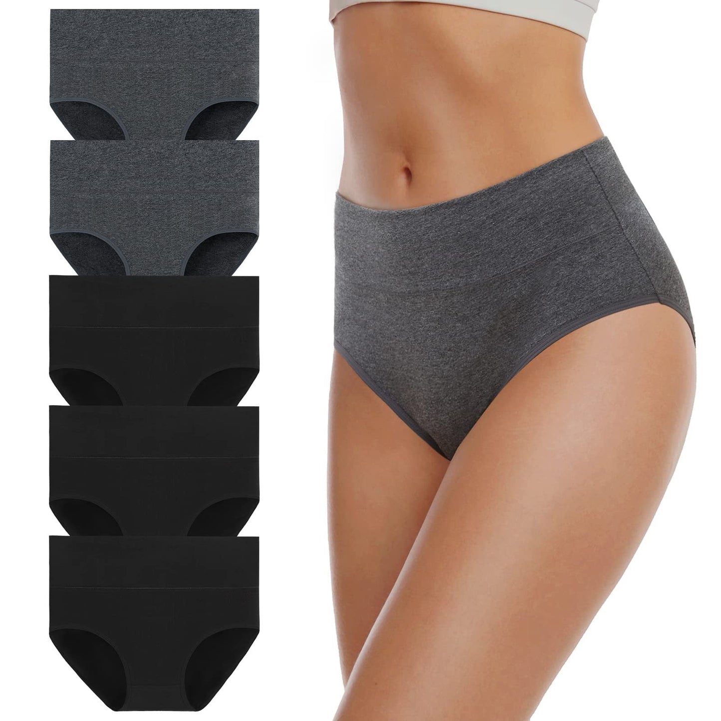 Women's High Waisted Cotton Underwear