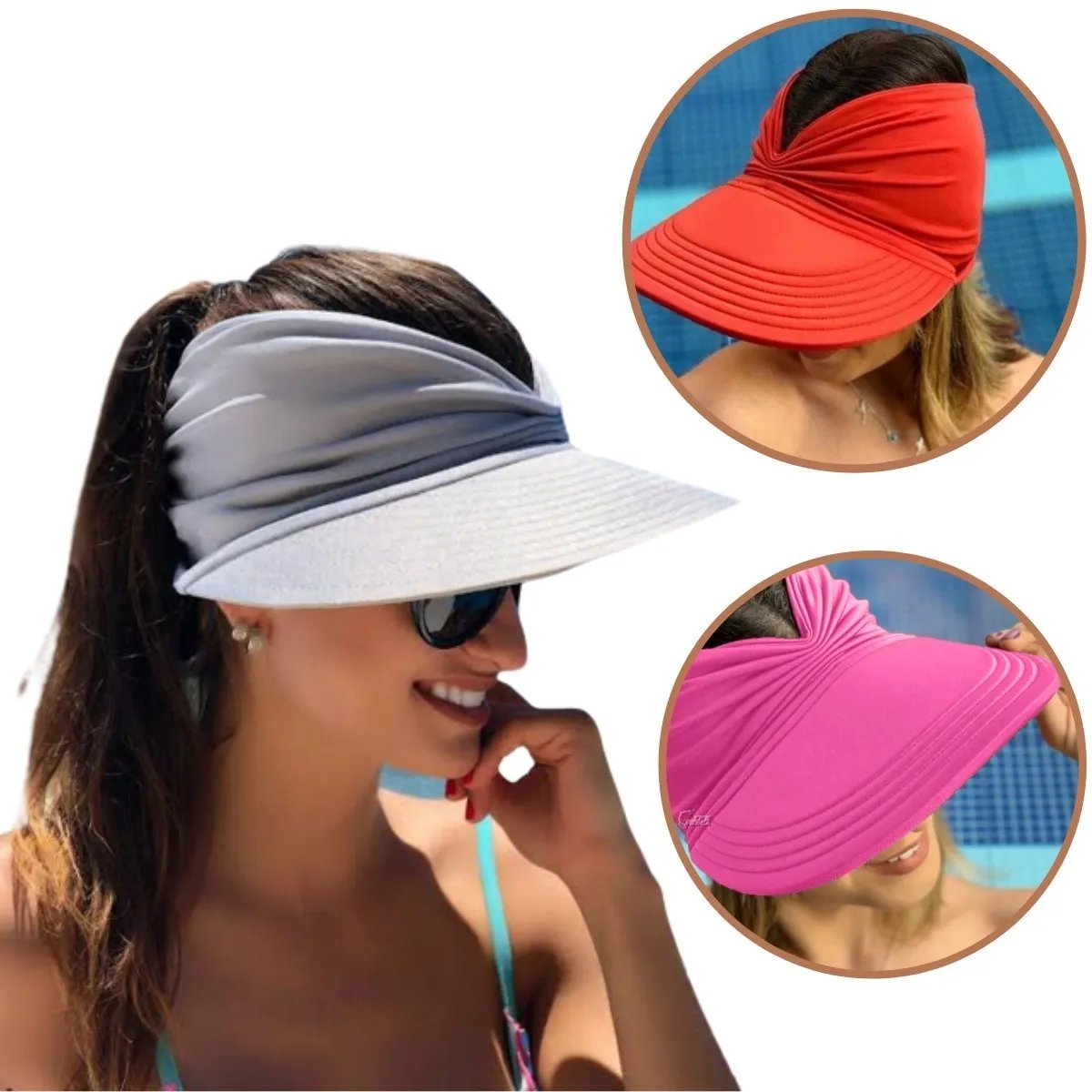 🔥 Women Sun Beach Visor Cap