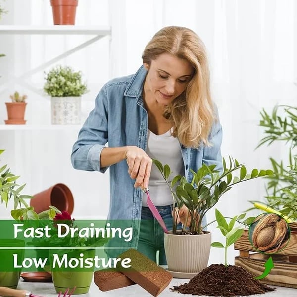 ⏰ - Premium Organic Coconut Coir Bricks For Plants