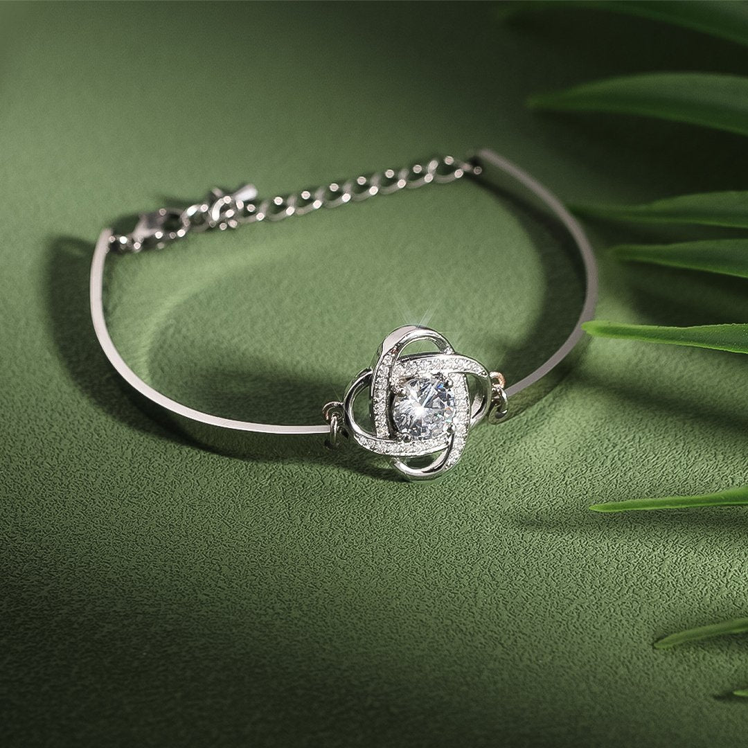 FOR FRIEND - I LOVE YOU DIAMOND KNOT BRACELET