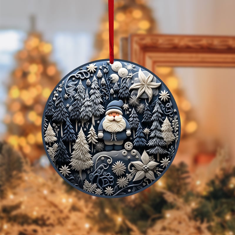 Beautiful Blue Christmas Ornaments