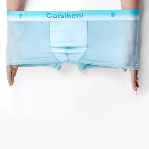 Men's Owl Print Ice Silk Boxer