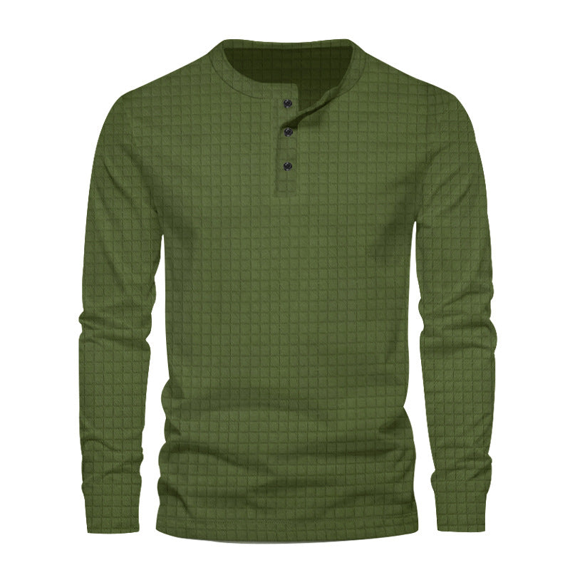 Men's jacquard small check top