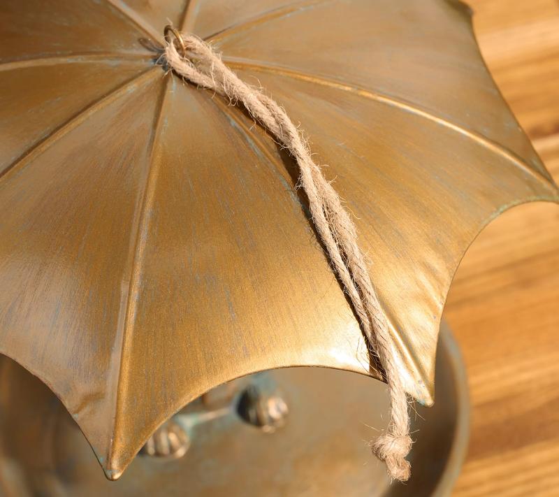 Girl Next Door Animal Bird Feeder with Umbrella