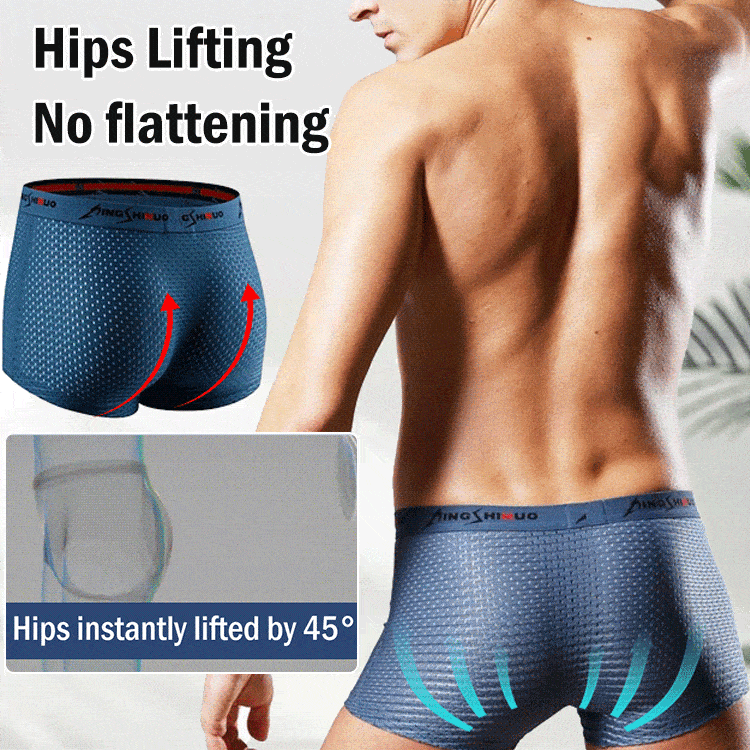 🎅Men's frozen silk boxer shorts