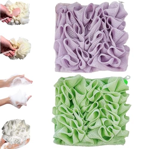 2-in-1 Bath Sponge & Washcloth