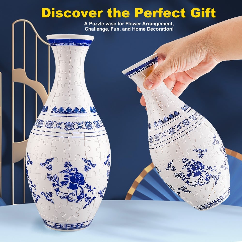🎄3D Art Puzzle Vase