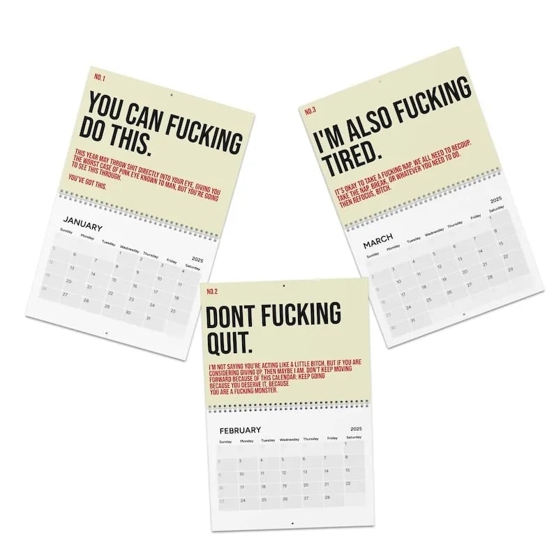 The Year Of Your Fucking Year Calendar-Your Kick-Ass Motivational Calendar