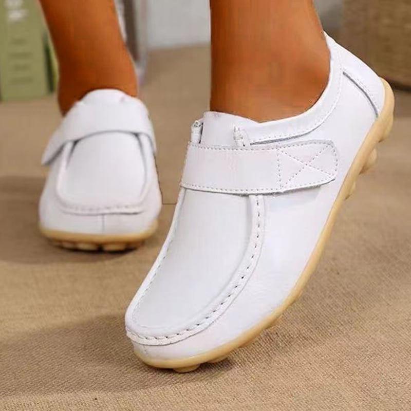 Leather Flat Non-slip  Nurse Shoes