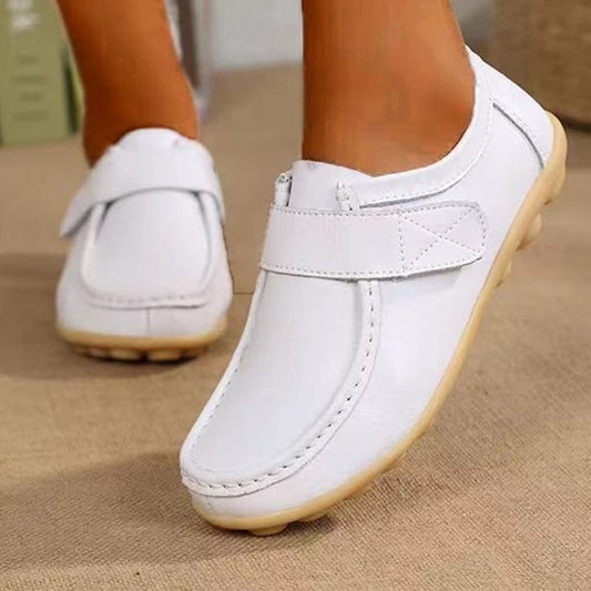 Leather Flat Non-slip  Nurse Shoes