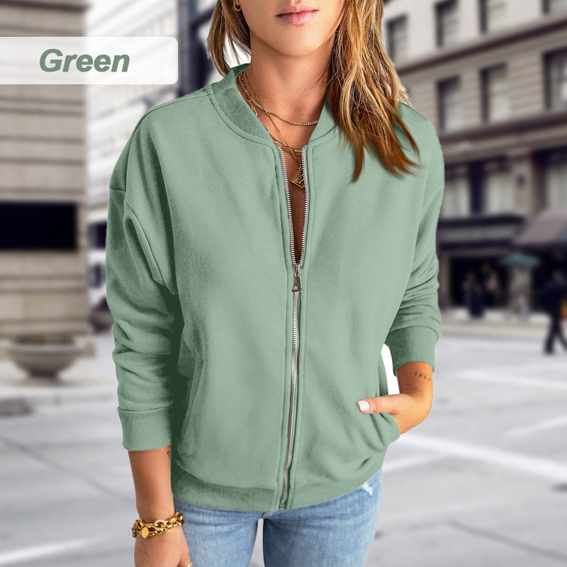 ⏳Women's Casual Zippered Jacket