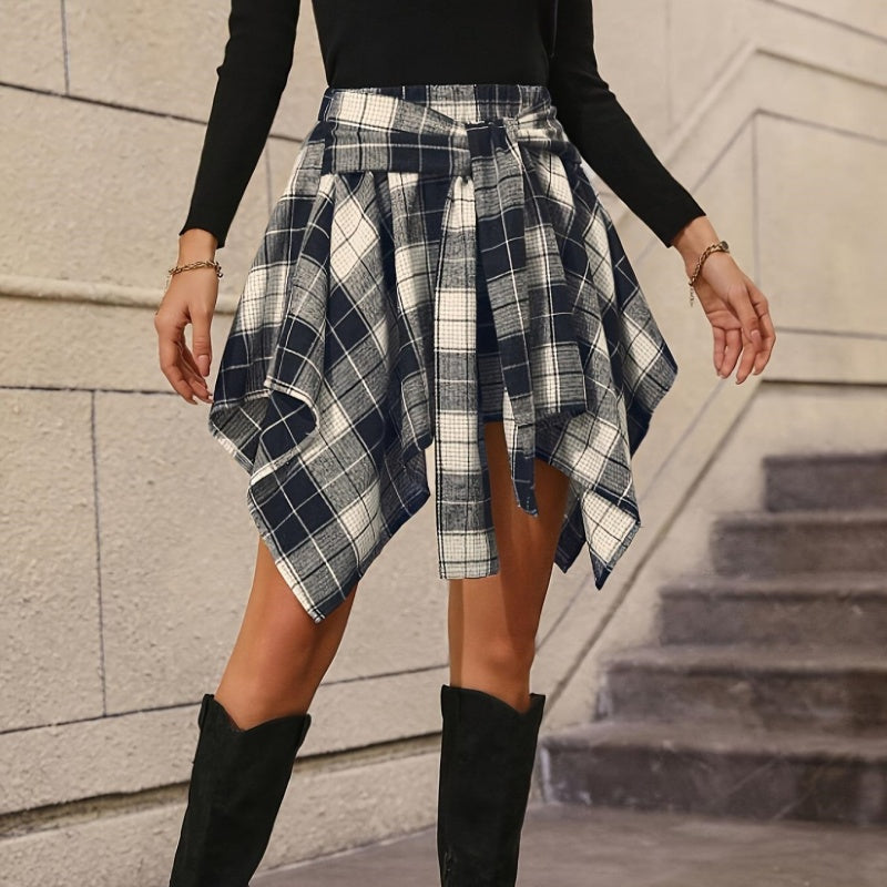 🎉Women's Plaid High Waisted Pleated Skirt
