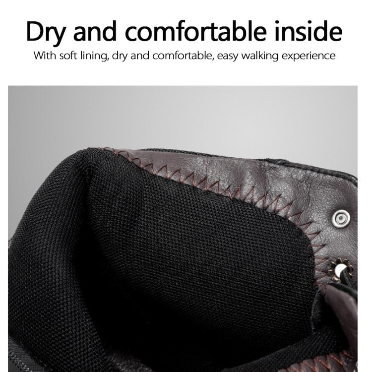 🎁 Christmas Hot Sale🎁Men's Black Casual Versatile Genuine Leather Ankle Boots