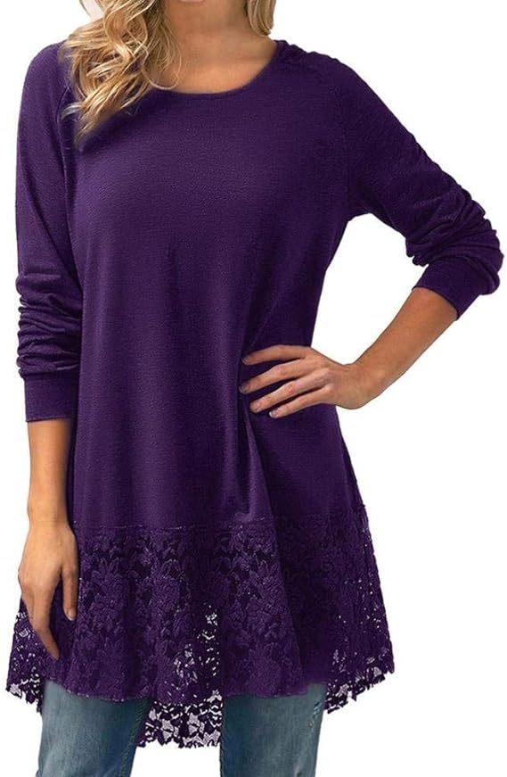 🔥HOT SALE-Autumn-Style Lace Hooded T-Shirt with Long Sleeves in Plus Size
