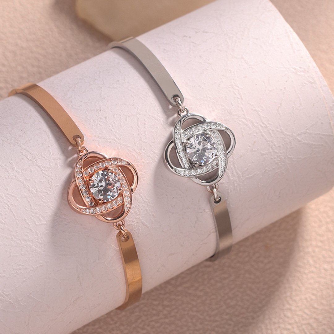 FOR FRIEND - I LOVE YOU DIAMOND KNOT BRACELET