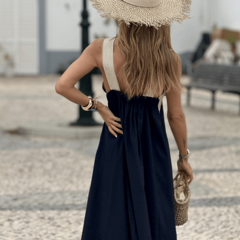 🌸 Women's Halter Neck Sleeveless Maxi Dress