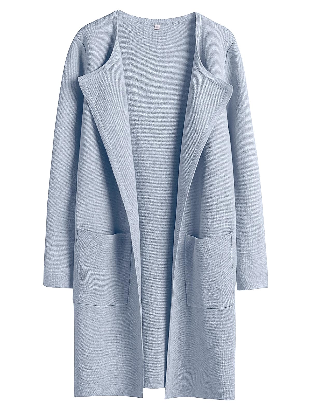 Solid Color Coat Lapel Top Coat with Pockets