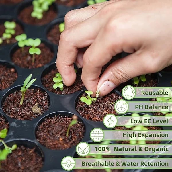 ⏰ - Premium Organic Coconut Coir Bricks For Plants