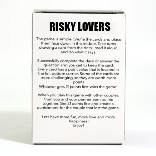 RISKY LOVERS - 150 Spicy Dares & Questions for Your Date Night