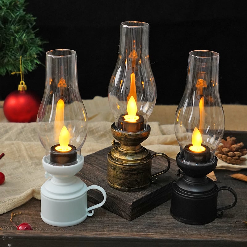 ✨LED Vintage Kerosene Lamp Electronic Swing Candle