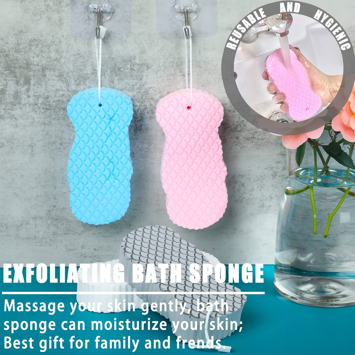 🎁 Super Soft Exfoliating Bath Sponge