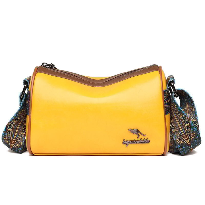 Versatile shoulder bag with wide shoulder strap for women