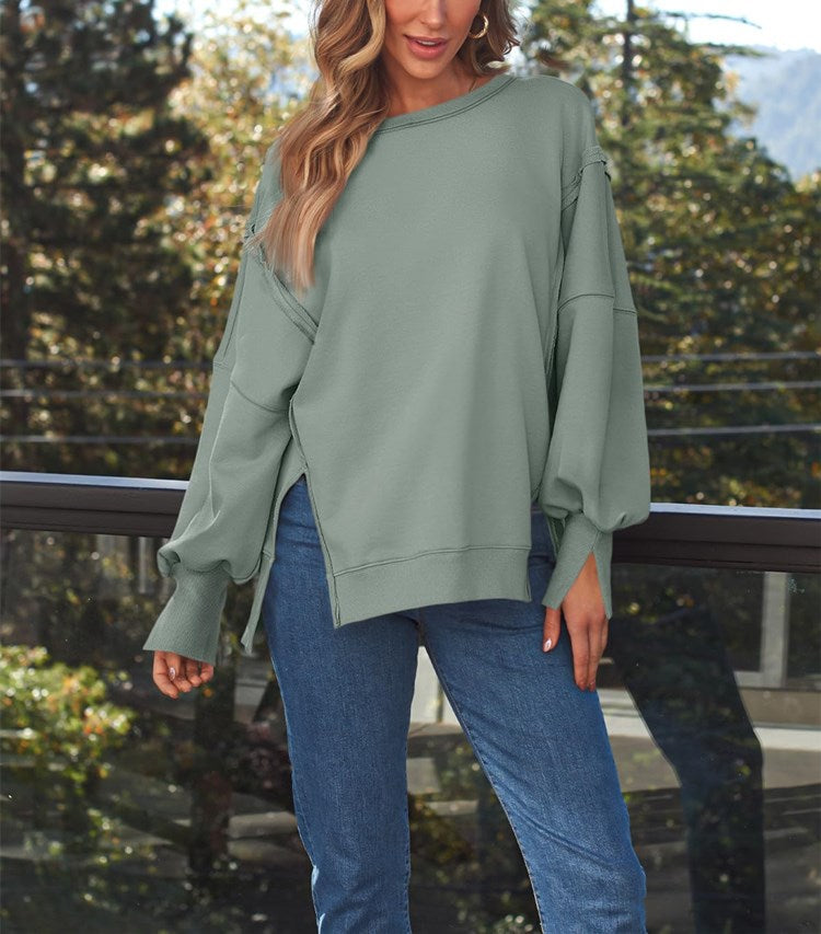 Women's Oversized Crew Neck Sweatshirt