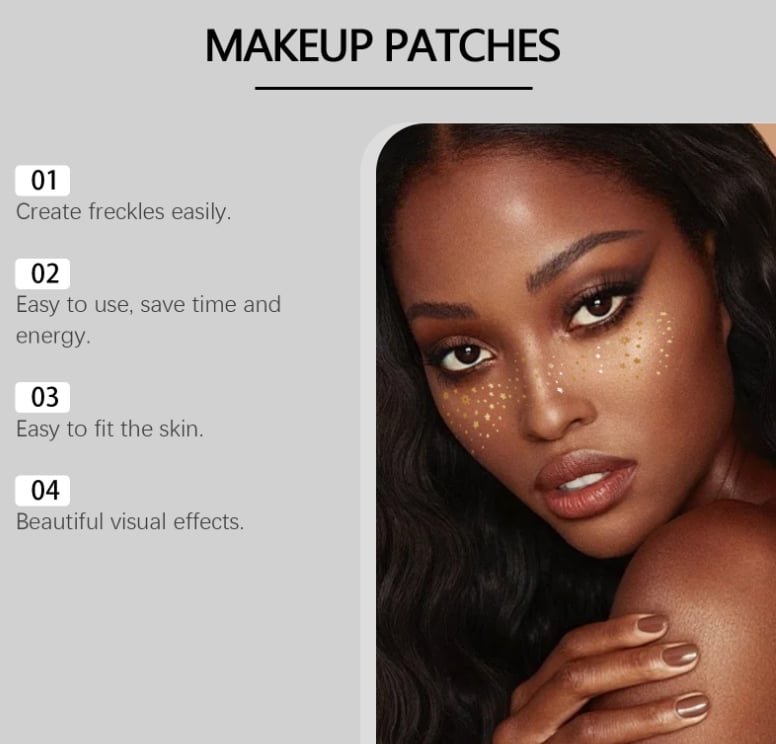 Glitter Skincare Freckles Face Tattoo