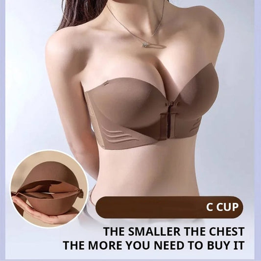 Buy 1 and get 1 for free -Strapless bra with non -slip front closure👙