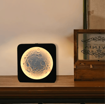 🌕 3D Printed Moon Lamp with Smart Touch and Stepless Dimming Night Light
