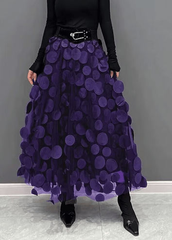 Heavy Industry Retro Big Swing Skirt Polka Dot Gauze Skirt