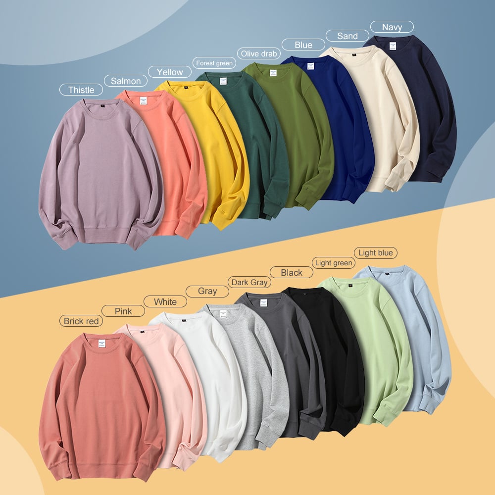 🌈Vintage Custom Embroidered Hand Distressed Crew Neck Sweatshirt👚