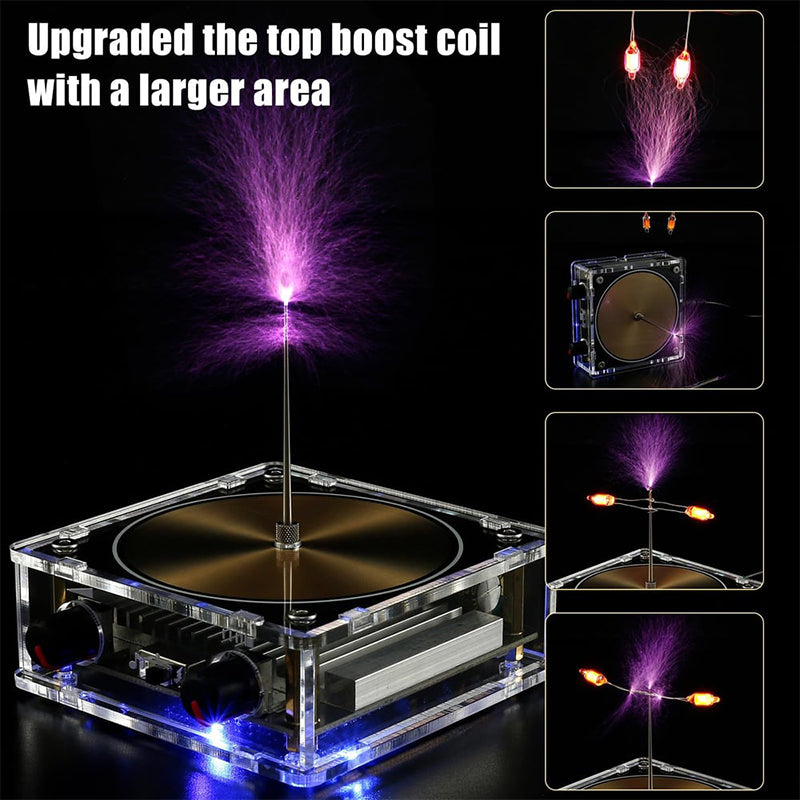 Touchable Artificial Lightning Spark Musical Coil