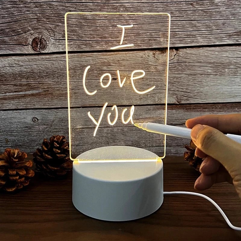 🔥NOTE BOARD CREATIVE LED NIGHT LIGHT