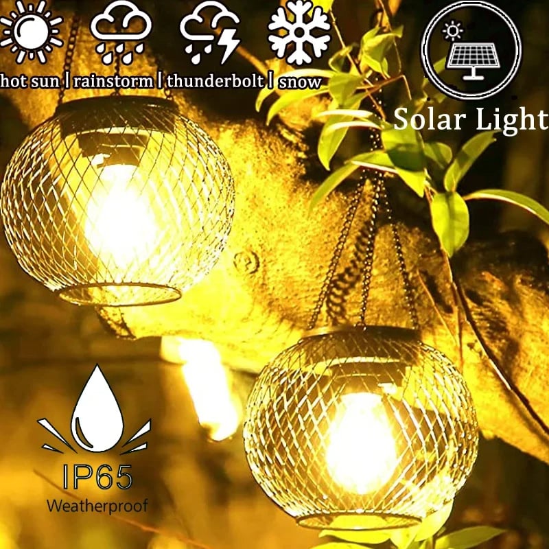 Outdoor Garden Metal Hanging Lights