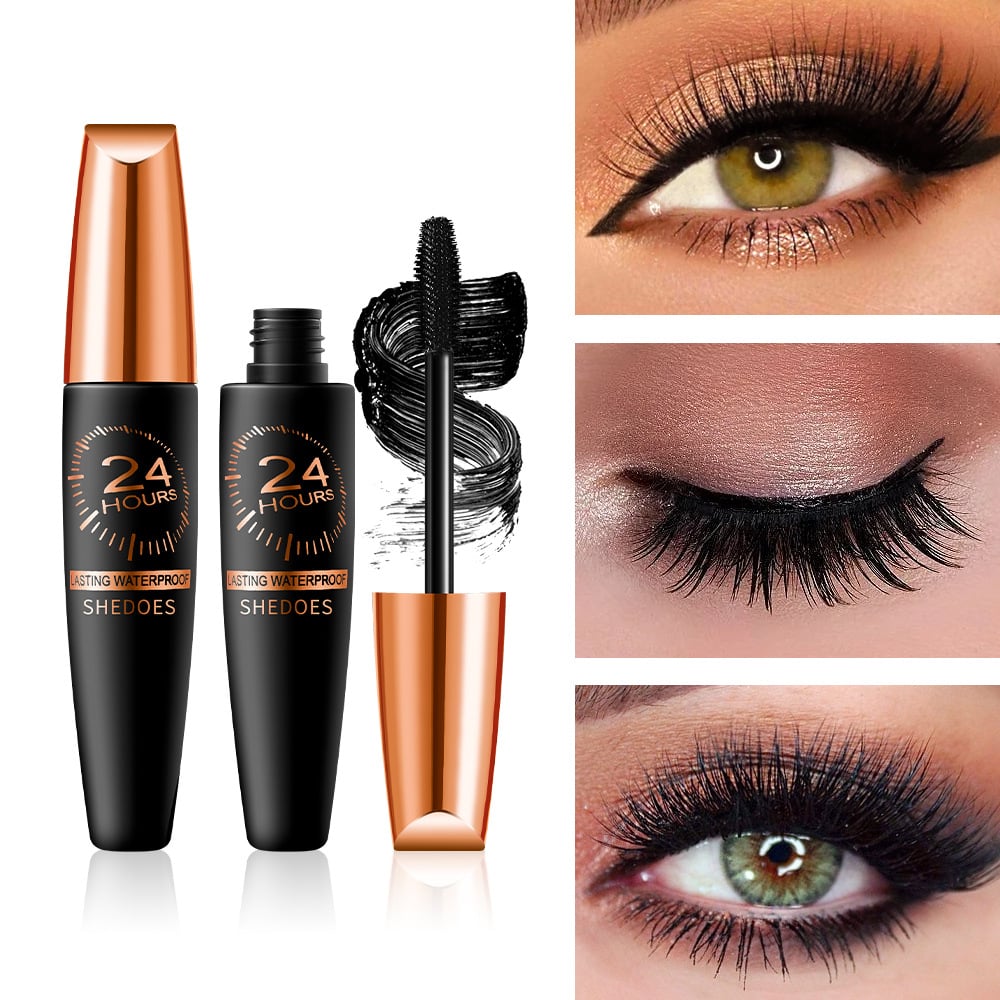💗4D Waterproof Silk Fiber Thick Lengthening Mascara