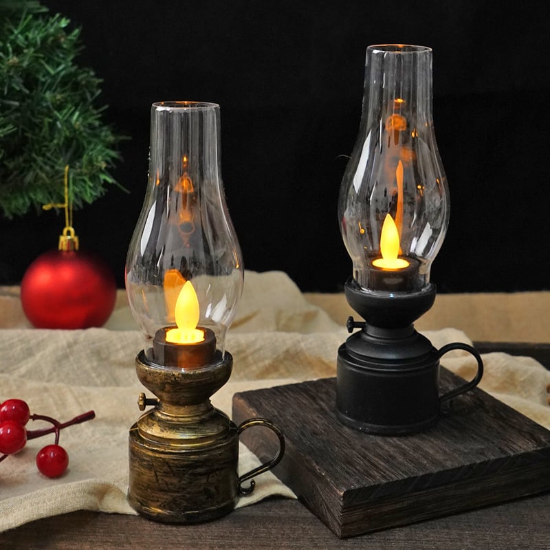 ✨LED Vintage Kerosene Lamp Electronic Swing Candle