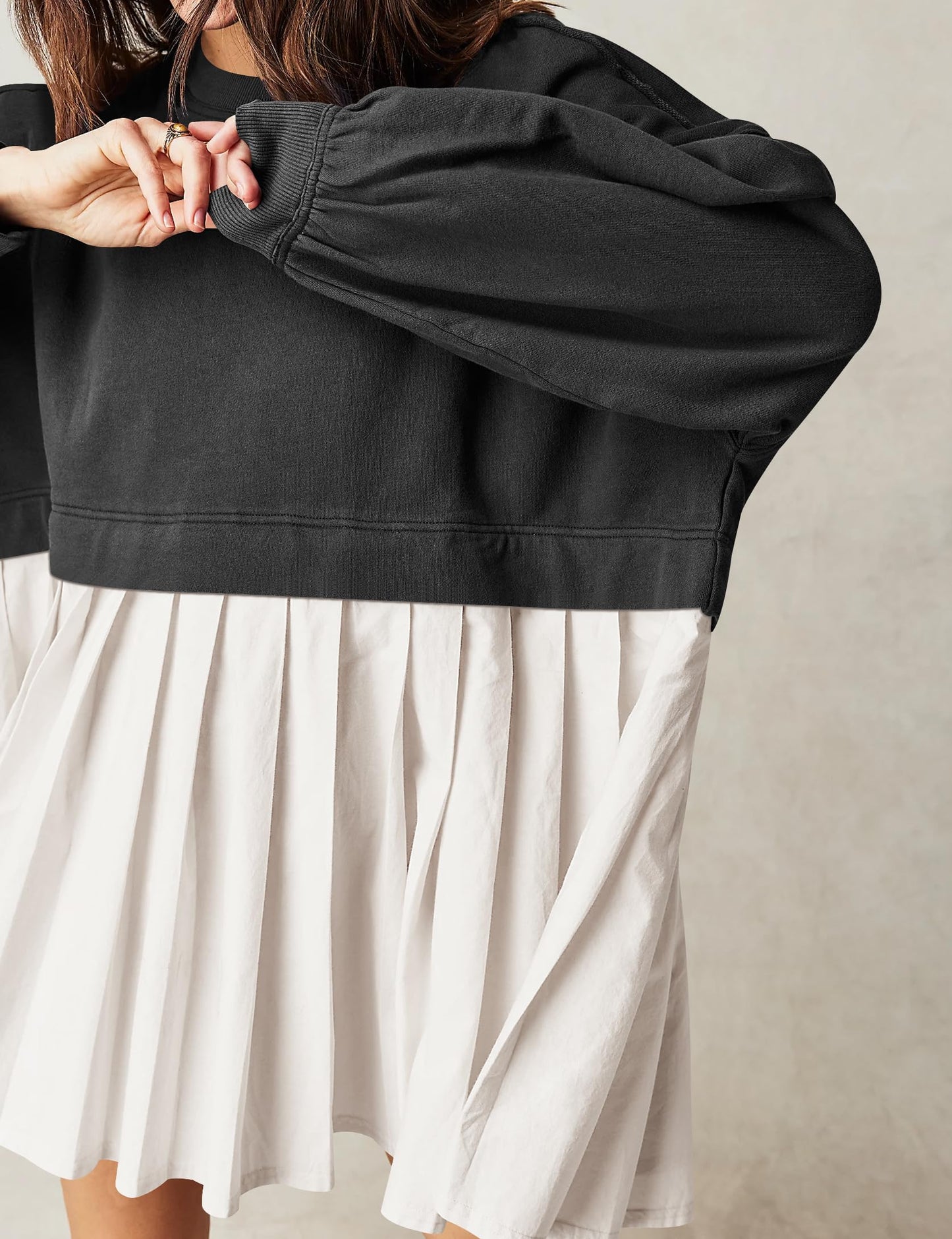 ⏰Womens Oversized Sweatshirt Dress Crewneck Mini Dress