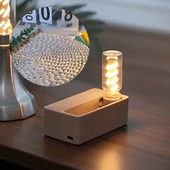 🌟 3D Printed Magnetic Ejection Night Light - Creative Touch-Control Sleep Lamp & Desktop Decoration Gift