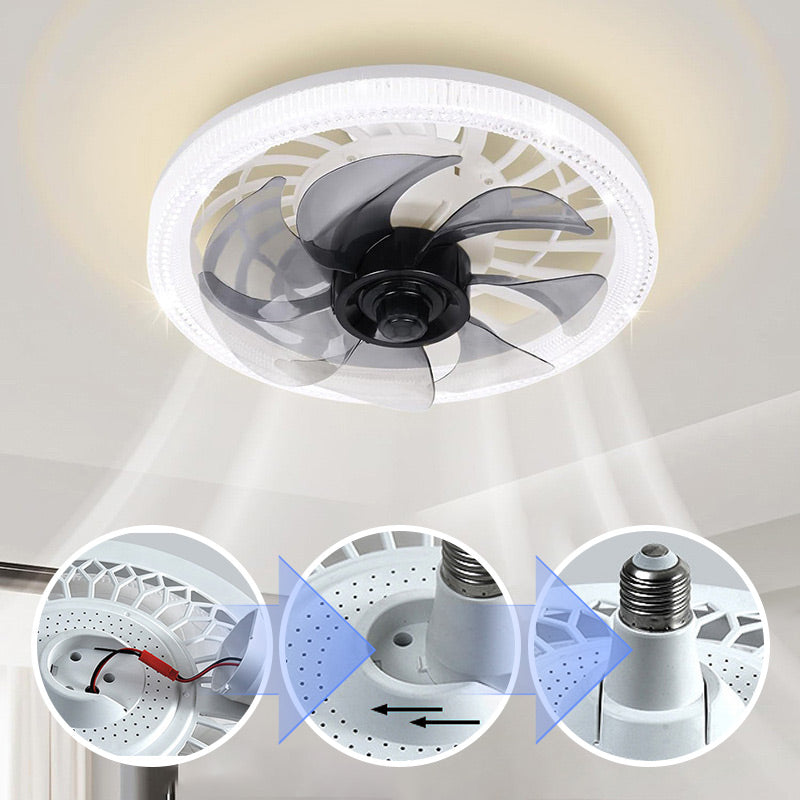 💥 2-in-1 Mute Adjustable Fan Light with Remote Control