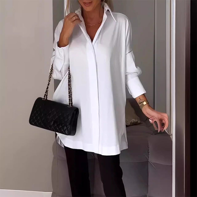 ⏳Women Casual Side Slit Shirt