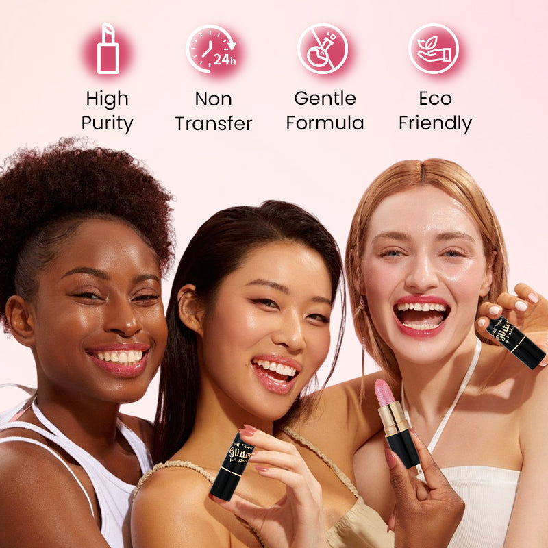 💋Waterproof & Moisturizing Glitter Lipstick