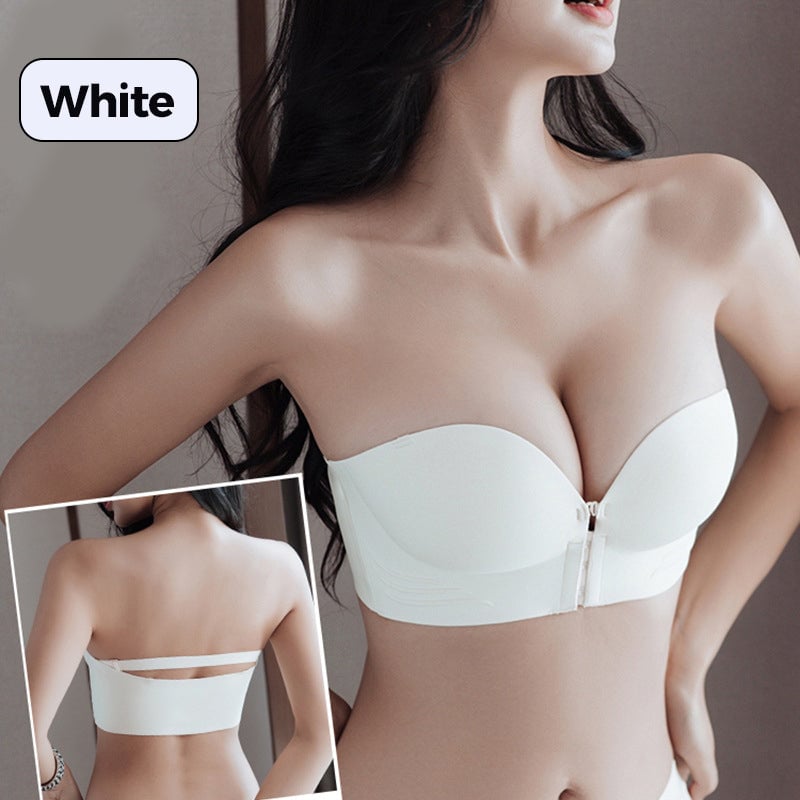 Buy 1 and get 1 for free -Strapless bra with non -slip front closure👙