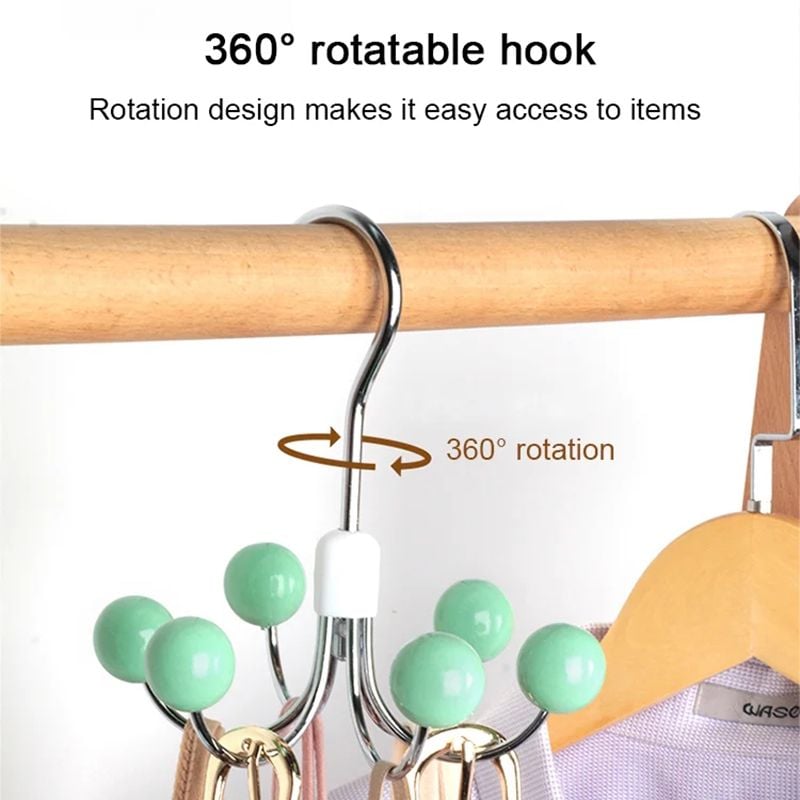 💝360° Rotatable Hanger with 6 Hooks