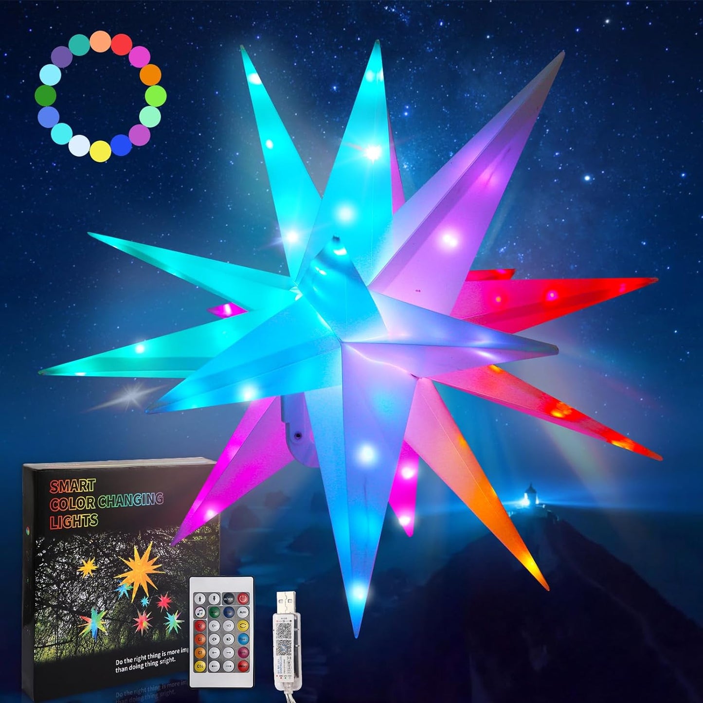 LED Smart Explosion Starlight-Bluetooth Control