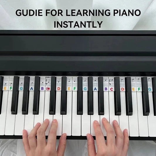 🔥3 PCS Removable Piano Keyboard Note Labels