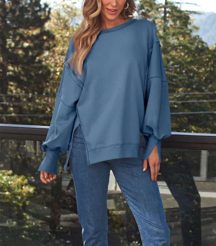 Women's Oversized Crew Neck Sweatshirt