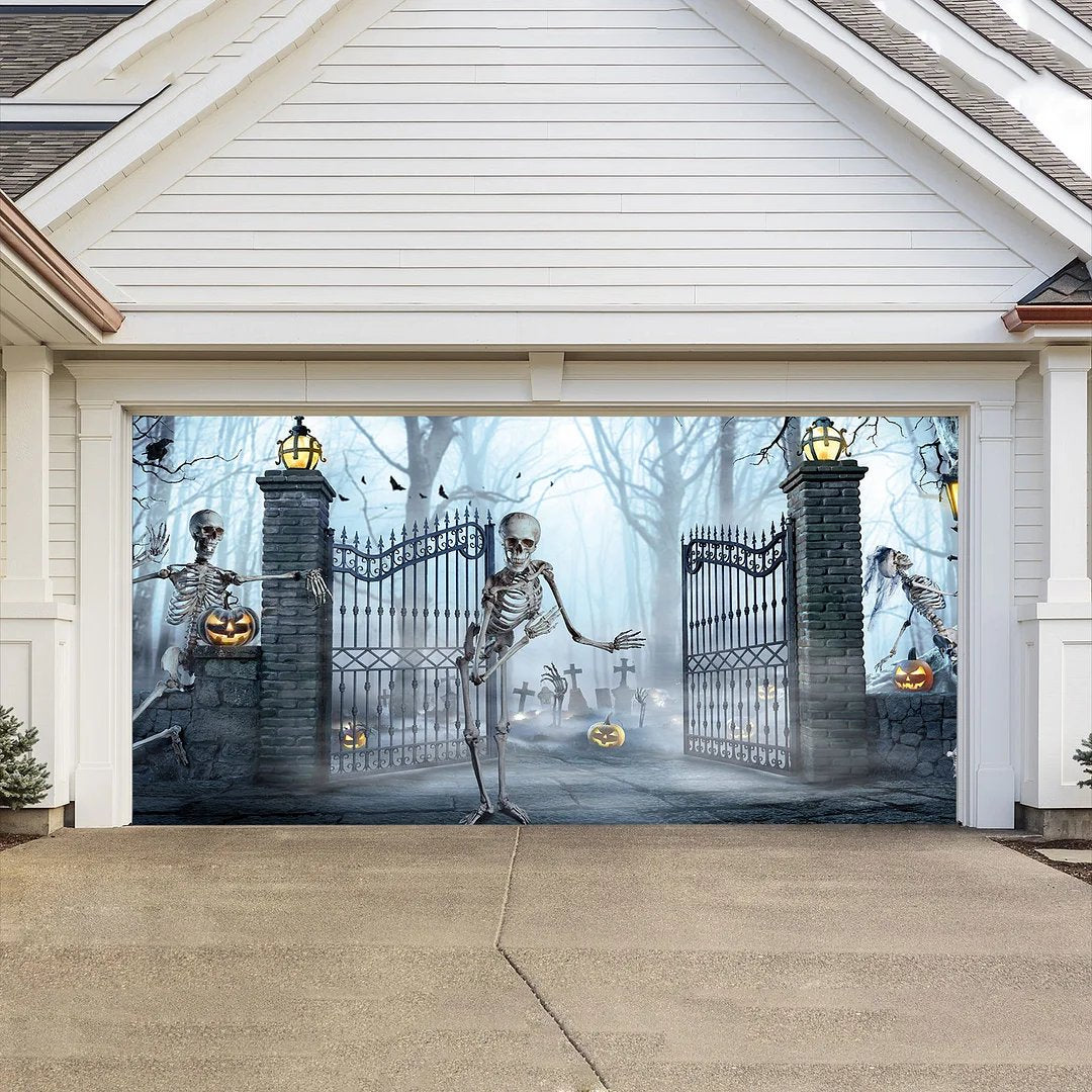 Halloween  Garage Door Decoration